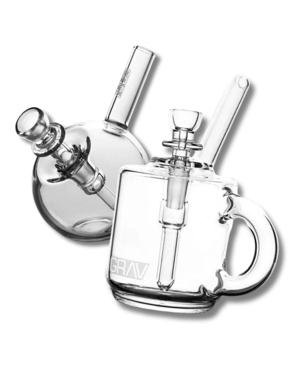 GRAV Spherical Pocket Bubbler Bong - Smoke