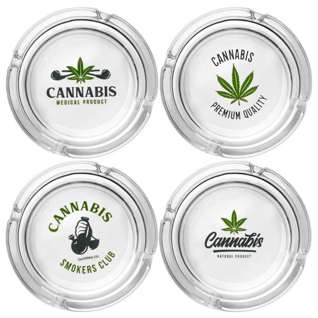 Cannabis Collection Glass Ashtray-