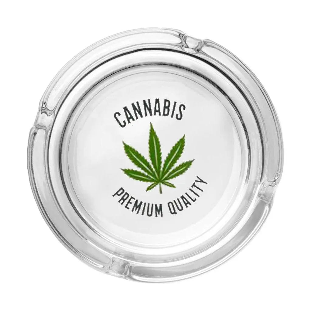 Cannabis Collection Glass Ashtray-PremiumQuality