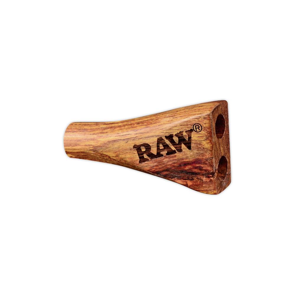 RAW Wooden Double Barrel Cone Holder - 1 1/4-