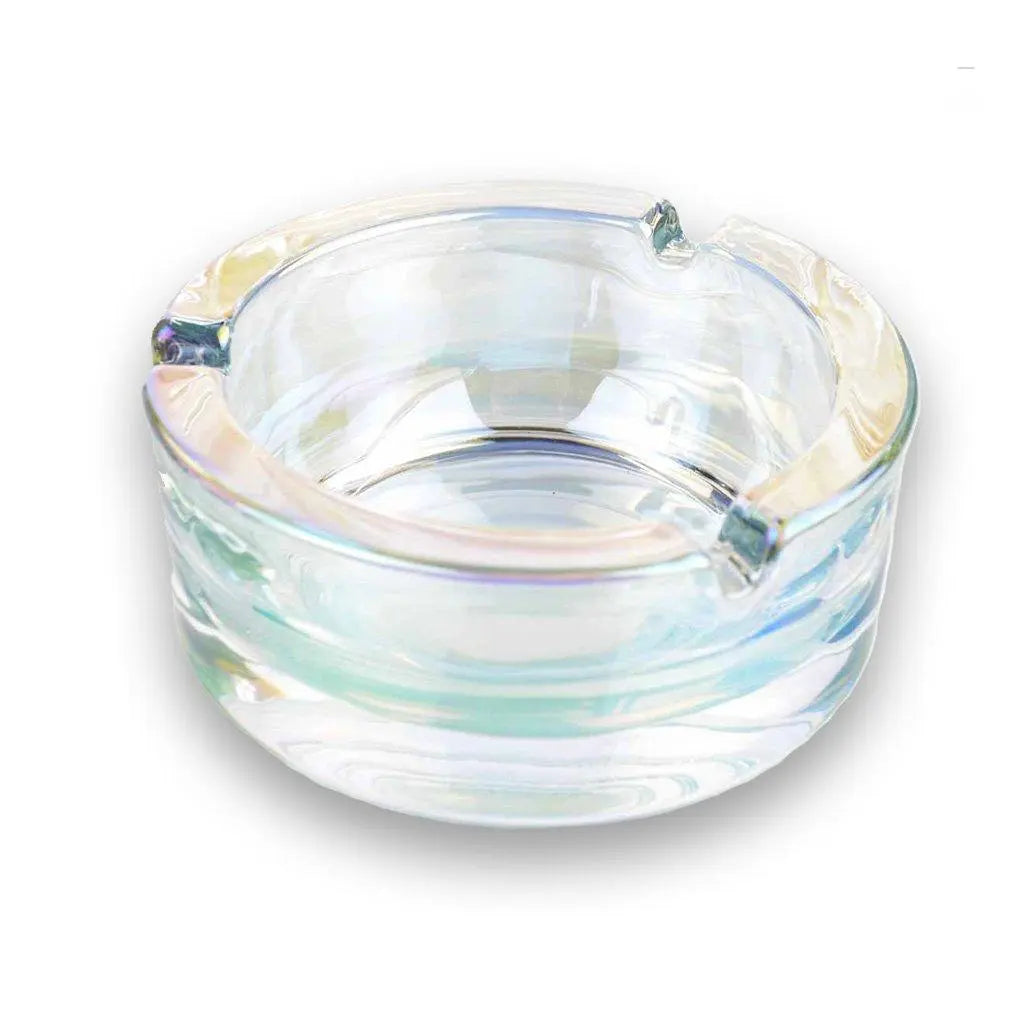 Rainbow Glass Ashtrays-ClearRainbow