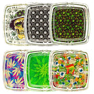 Square Leaf Hip 2Bee Glass Ashtrays-