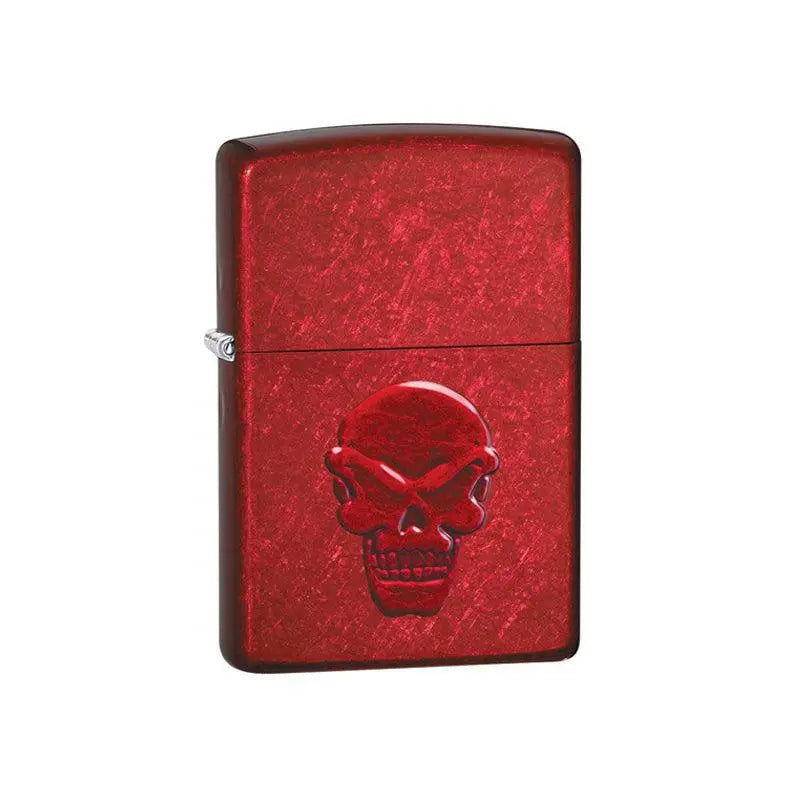 Zippo Skull Candy Apple Red Lighter-