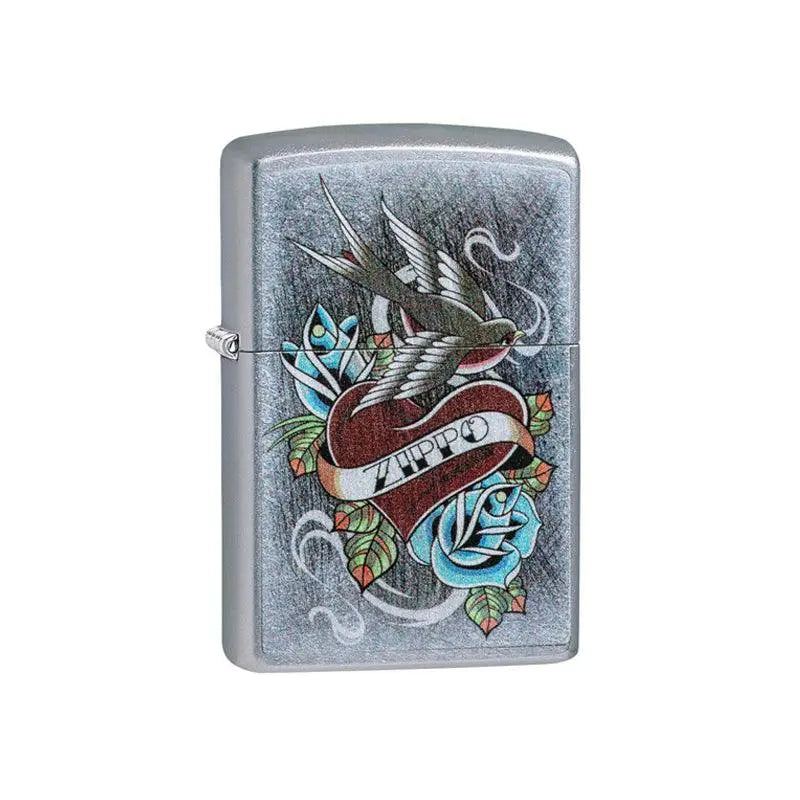 Zippo Vintage Tattoo Street Chrome Lighter-