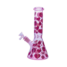 Bud Hearts Beaker Bong 25cm-