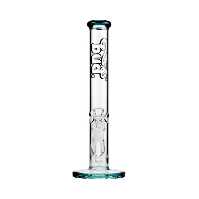 Bud Straight Tube Bong 30cm Teal Glass Bongs Australia