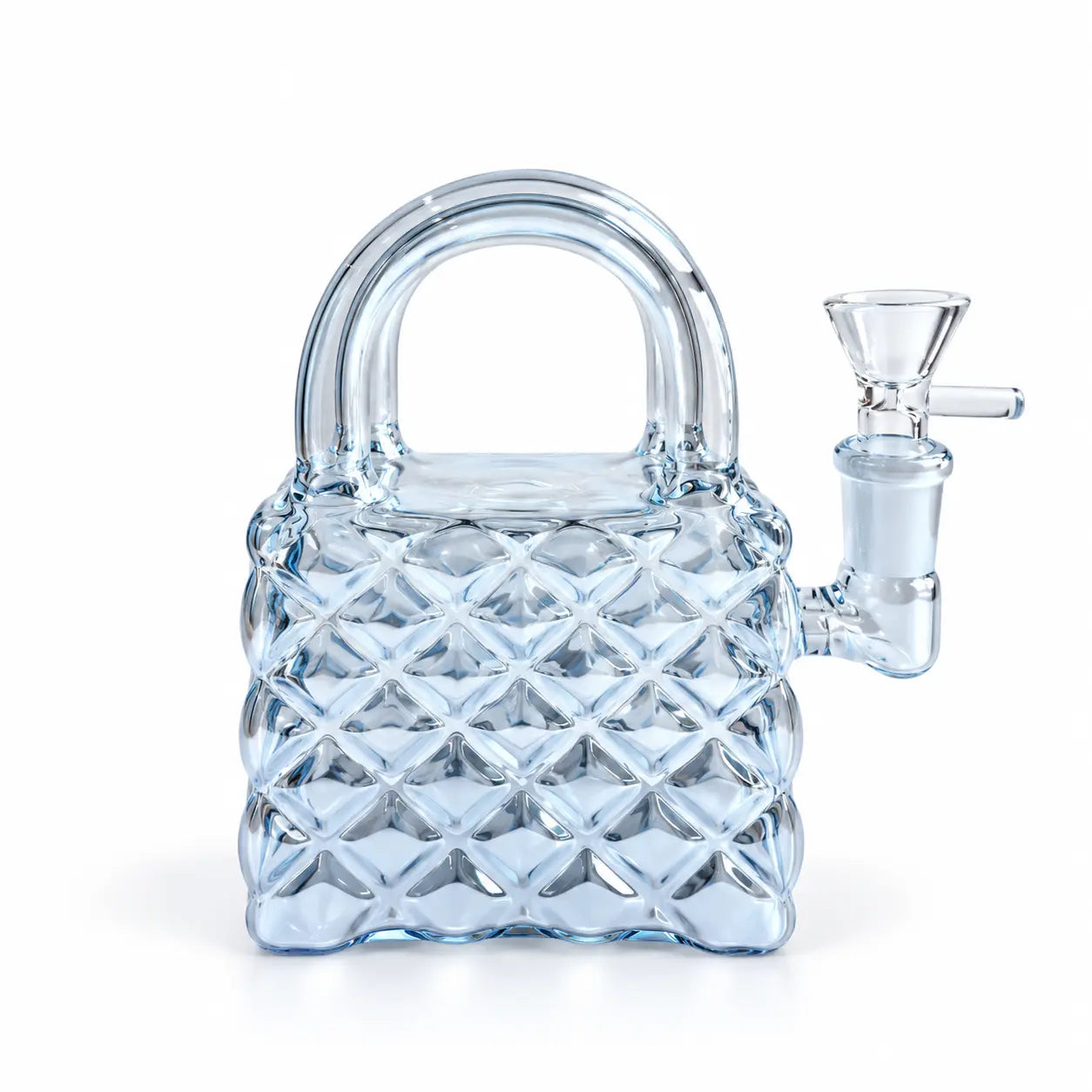 Glass Handbag Bong 13cm - Rainbow-