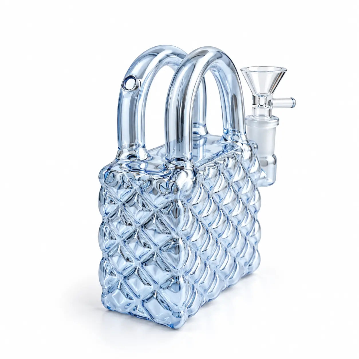 Glass Handbag Bong 13cm - Rainbow-