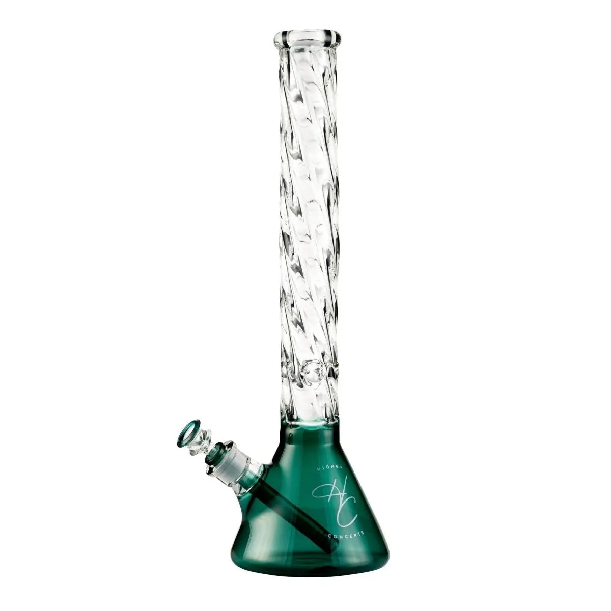 Higher Concepts Spiral Bong 45cm Teal Glass Bongs Australia
