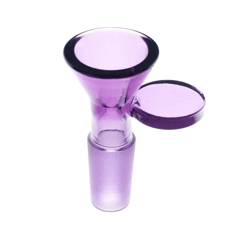 Coin Handle Glass Cone Piece 14mm-Purple