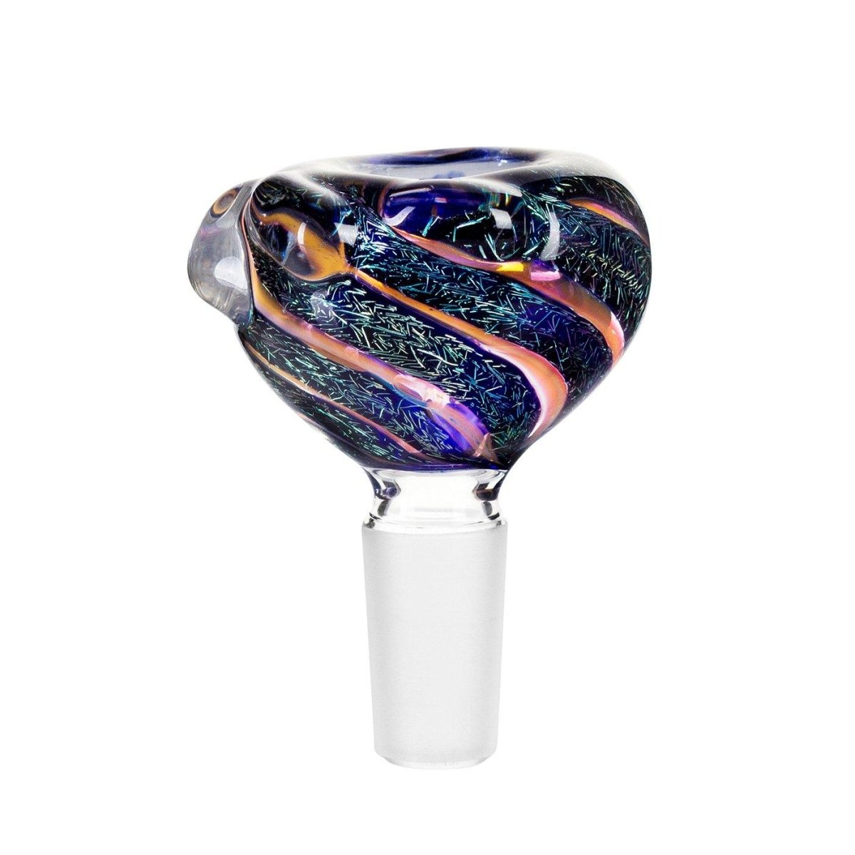 Frank Loves Glass Cone Piece 14mm - Confetti-Teal