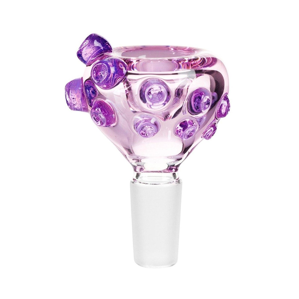 Frank Loves Glass Sucker Cone Piece 14mm-Purple