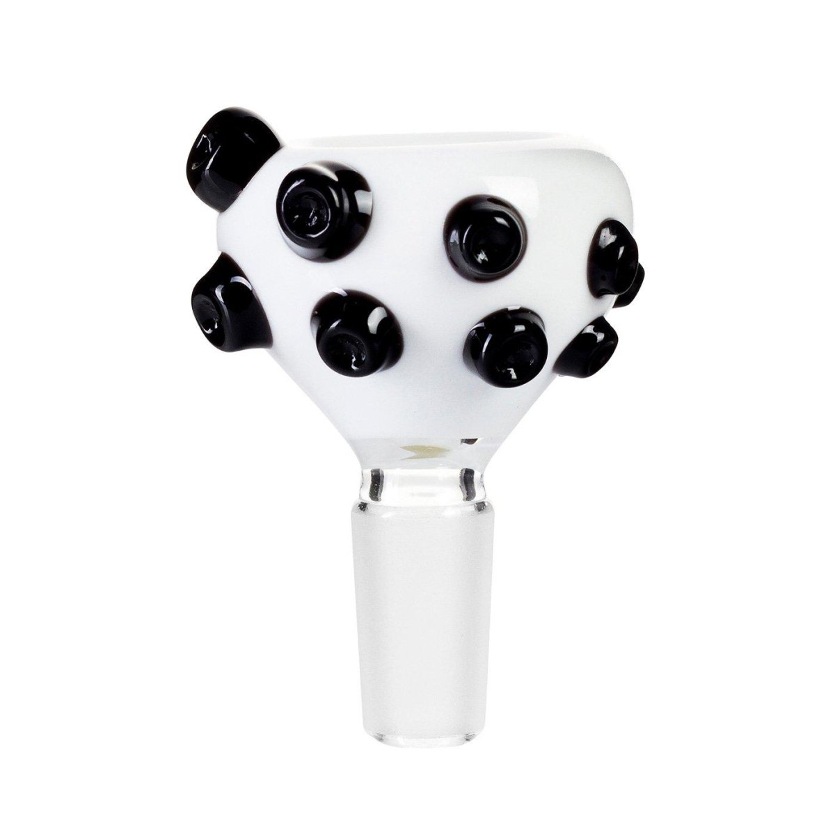 Frank Loves Glass Sucker Cone Piece 14mm-White