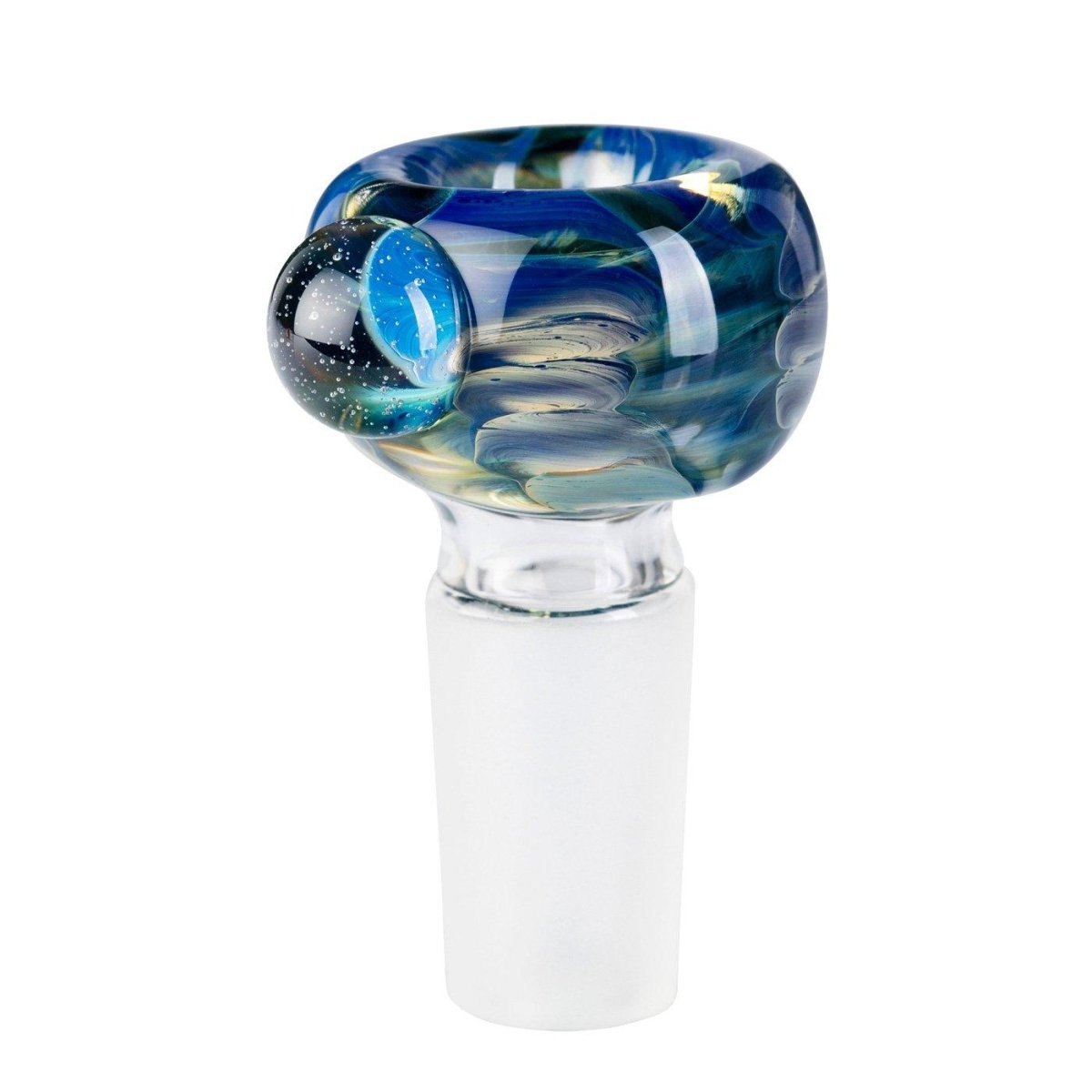 Tribal Glass Cone Piece 14mm - Snakeskin-