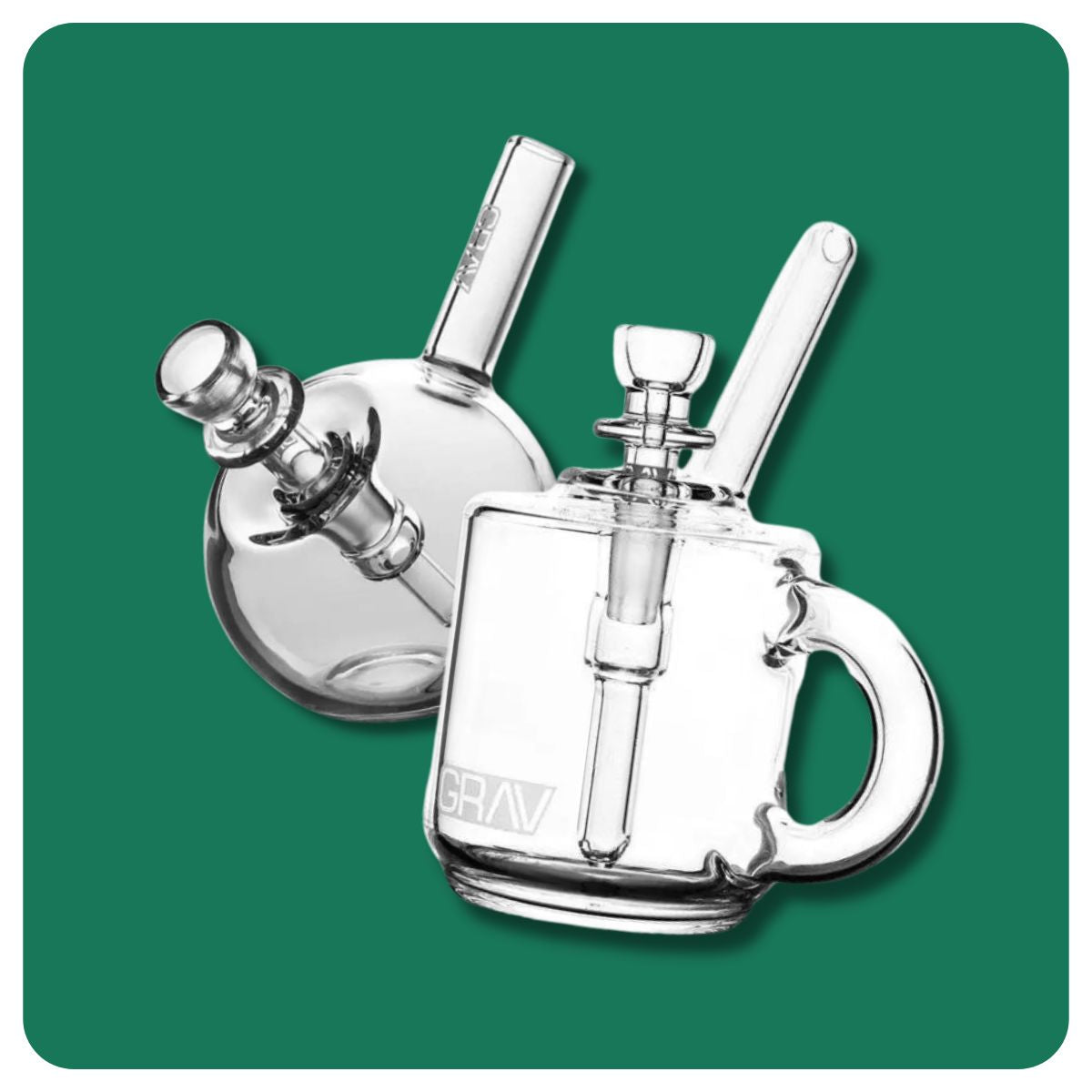 Two GRAV bubbler bongs