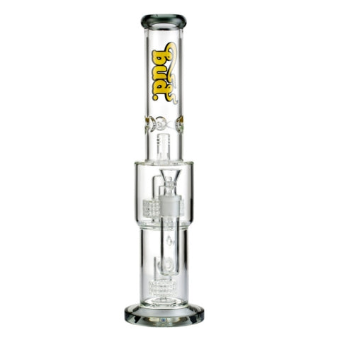 Bud Double Matrix Percolator Bong 38cm