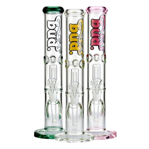 Bud Straight Tube Matrix Percolator Bongs