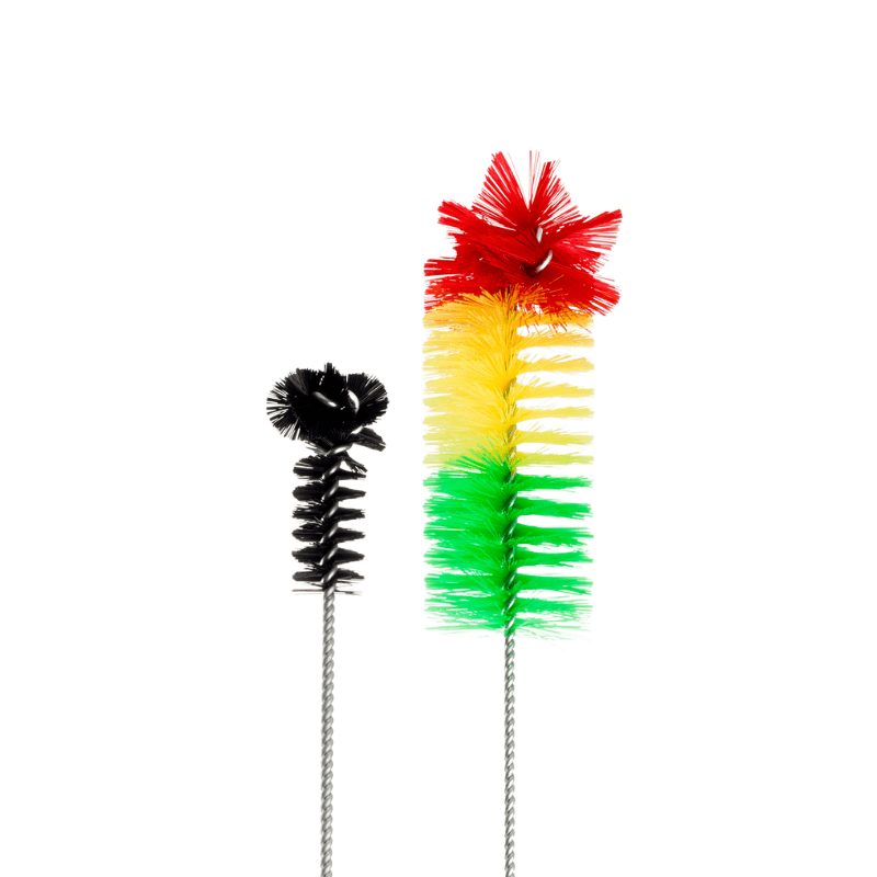 Bong Cleaning Brushes (2 Pack)-Black-Rasta