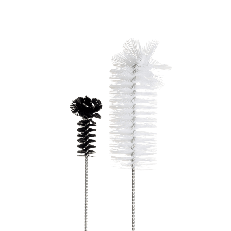 Bong Cleaning Brushes (2 Pack)-Black-White