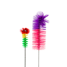 Bong Cleaning Brushes (2 Pack)-Rasta-Pink-Purple