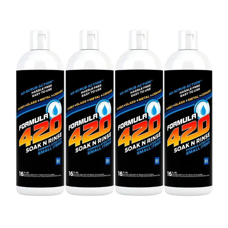 Formula 420 - Soak-N-Rinse Glass Bong Cleaner (473ml)-4Pack