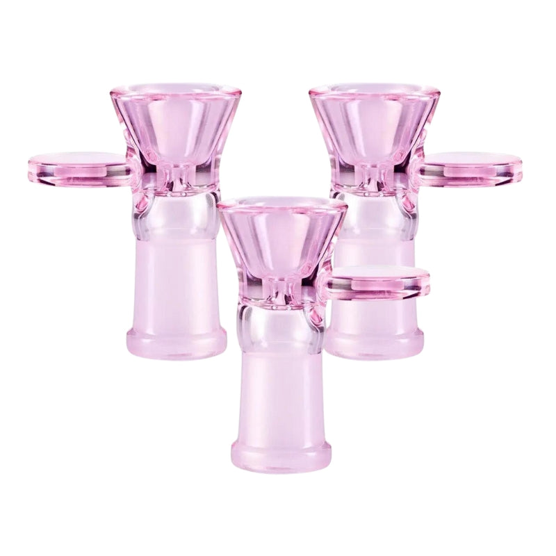 Coin Handle Female Glass Cone Piece 14mm (3 Pack)-