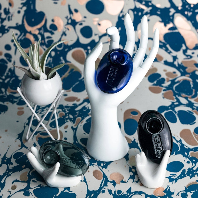 GRAV Pebble Spoon Pipe - Green-