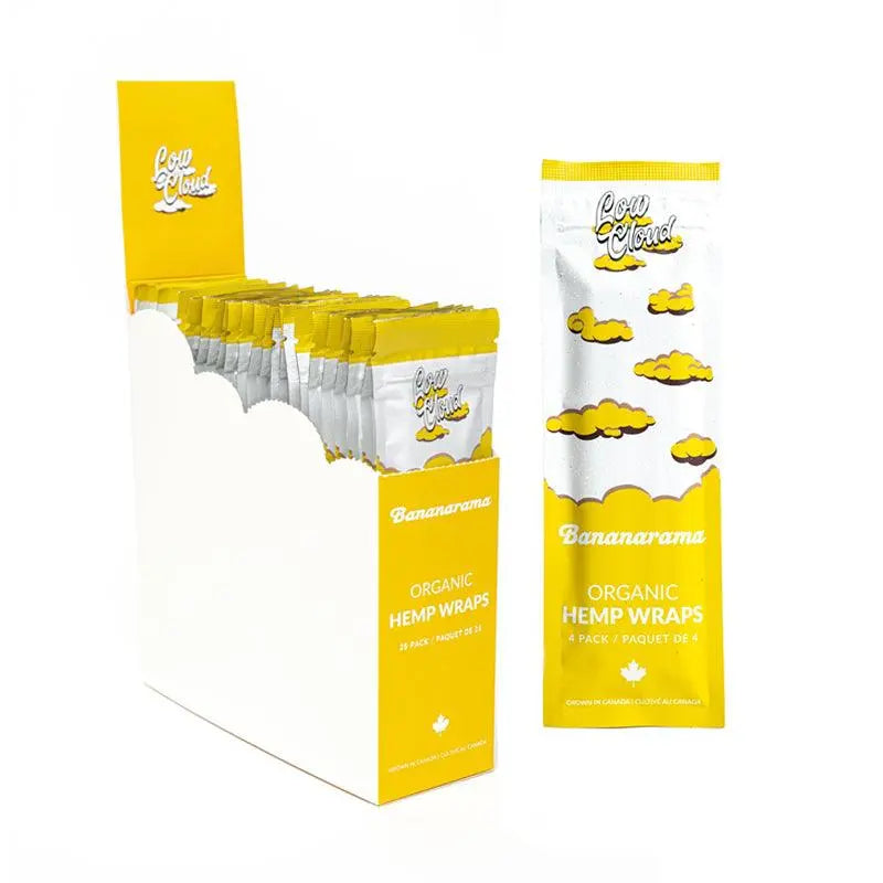Low Cloud Flavoured Hemp Wraps - Bananarama (4 Pack)-Box25