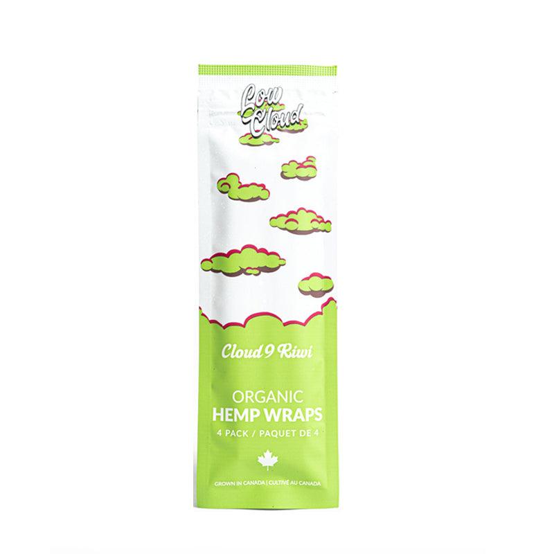 Low Cloud Flavoured Hemp Wraps - Cloud 9 Kiwi (4 Pack)-Single