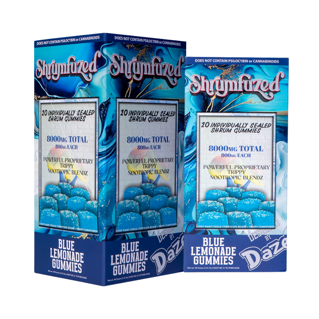 Shrumfuzed 10pk Gummies 800mg – Blue Lemonade-