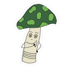 Baked Mushroom Sticker-
