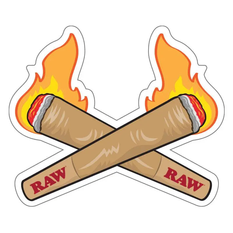 RAW Crossing Cones Sticker-