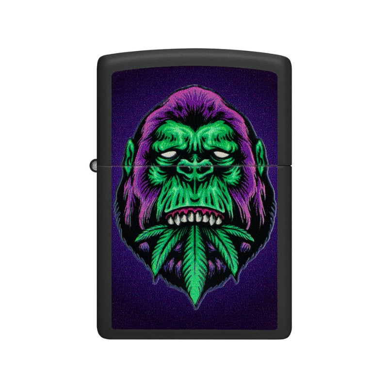 Zippo Cannabis Matte Blacklight Lighter-
