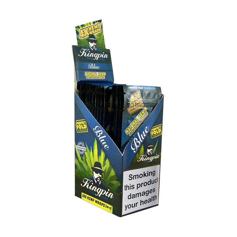 Rolling Papers Kingpin Flavoured Hemp Wraps - Blueberry Bomb (4 Pack) View Glass Bongs Australia