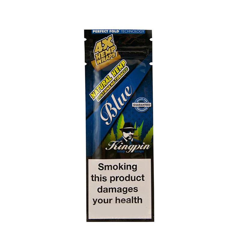 Rolling Papers Kingpin Flavoured Hemp Wraps - Blueberry Bomb (4 Pack) View Glass Bongs Australia