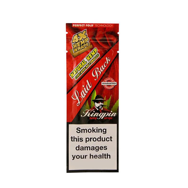 Rolling Papers Kingpin Flavoured Hemp Wraps - Laid Back Cinnabon (4 Pack) View Glass Bongs Australia