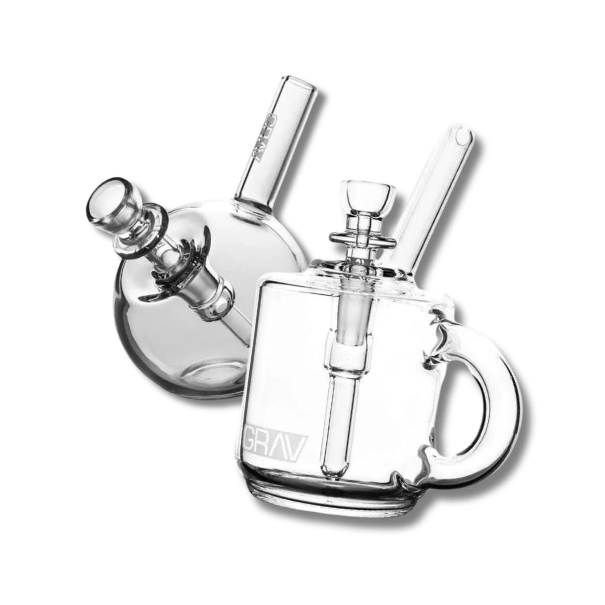 GRAV Spherical Pocket Bubbler Bong - Smoke