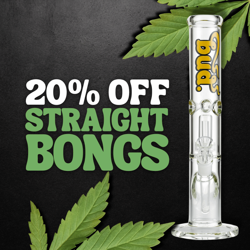 420 Day Sale - 20% Off Straight Tube Bongs