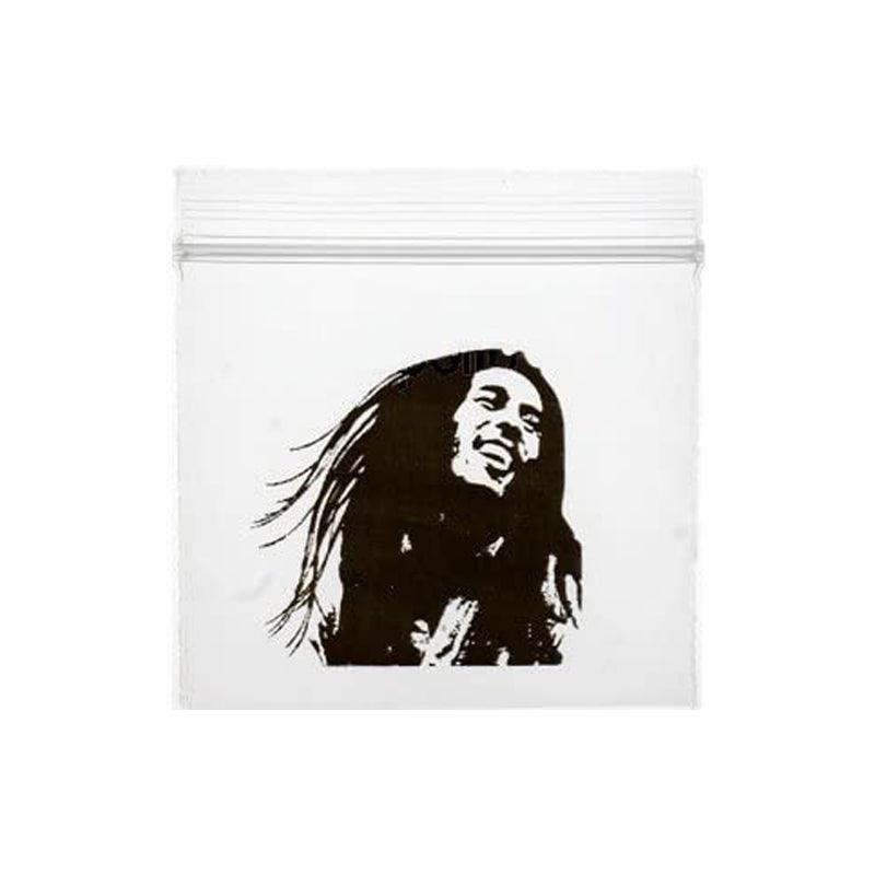Bob Marley Plastic Zip Baggies-