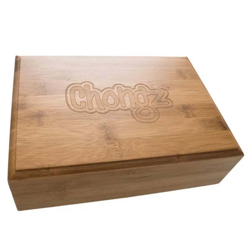 Chongz Deluxe Bamboo Magnetic Stash Storage Box-