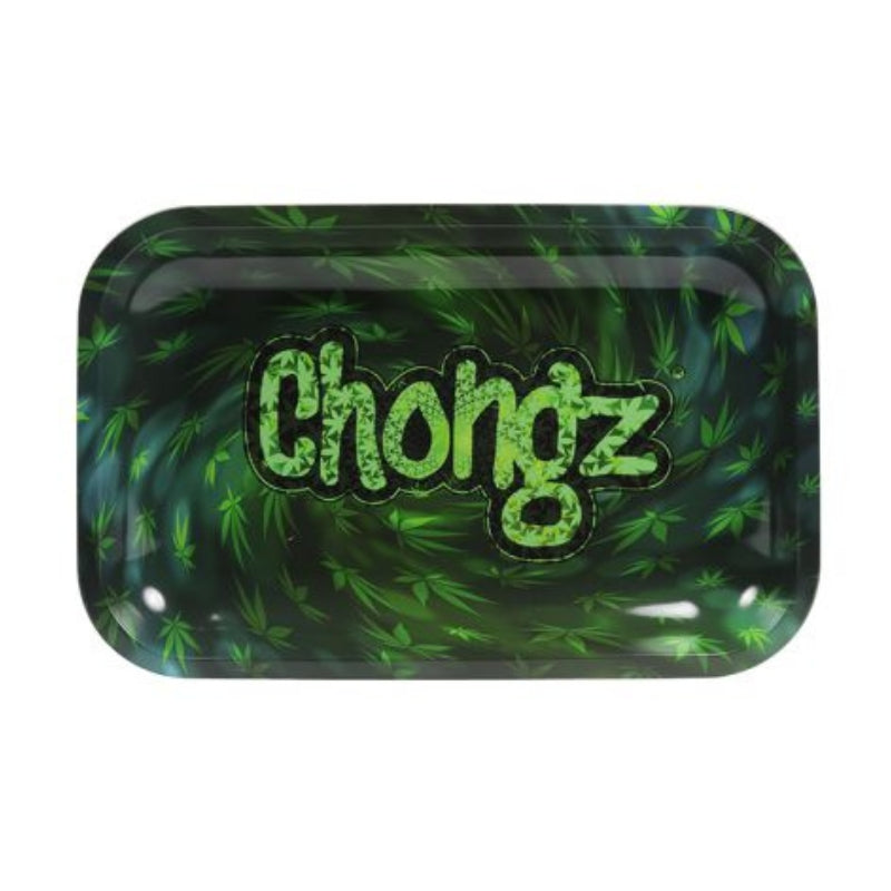 Chongz Rolling Tray - Swirl Leaf-