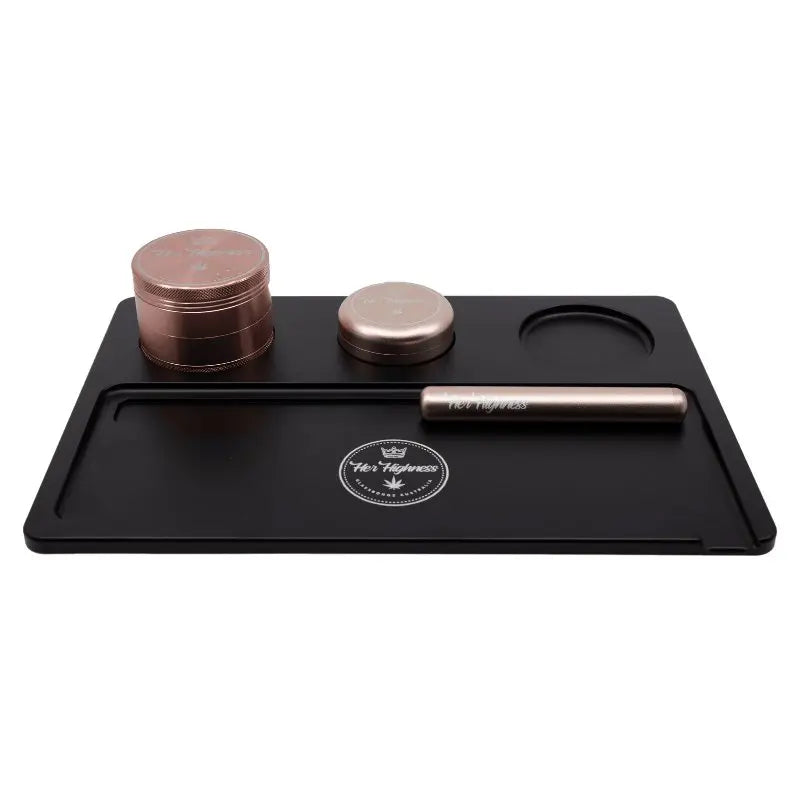 Her Highness Rolling Tray-Black