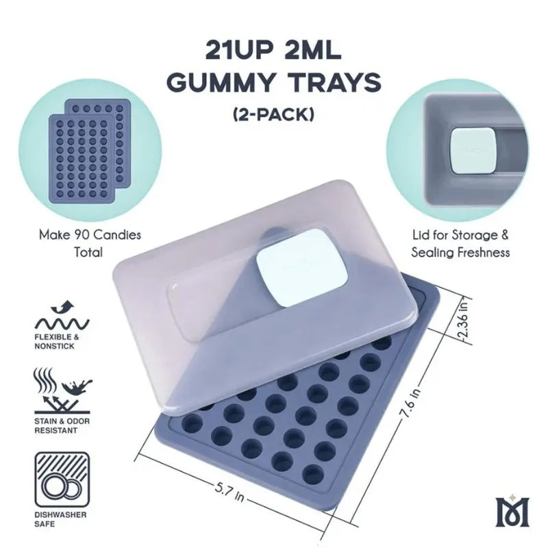 Magical Butter Silicone Gummy Trays (2 Pack)-
