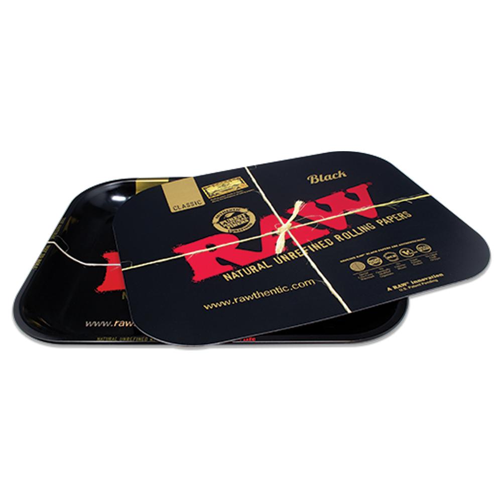 RAW Black Magnetic Rolling Tray Cover - Large-