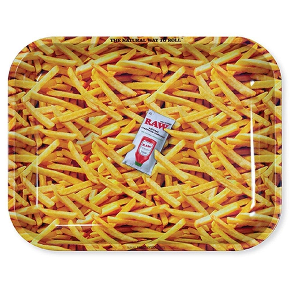 RAW French Fries Metal Rolling Tray - Large-