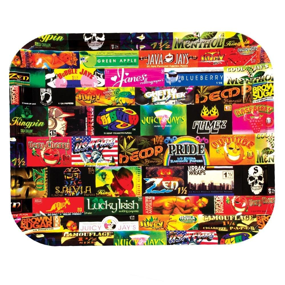 RAW Paper History 101 Metal Rolling Tray - Large-