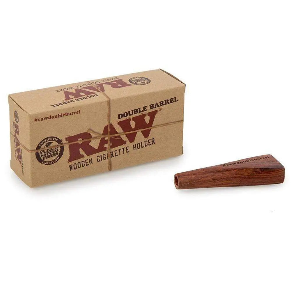 Raw Wooden Double Barrel Paper Holder - King Size (eBay)-