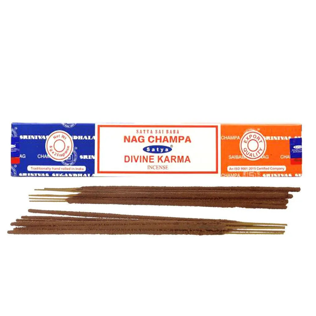 Satya Nag Champa Dual Incense Sticks 16g-DIVINEKARMA
