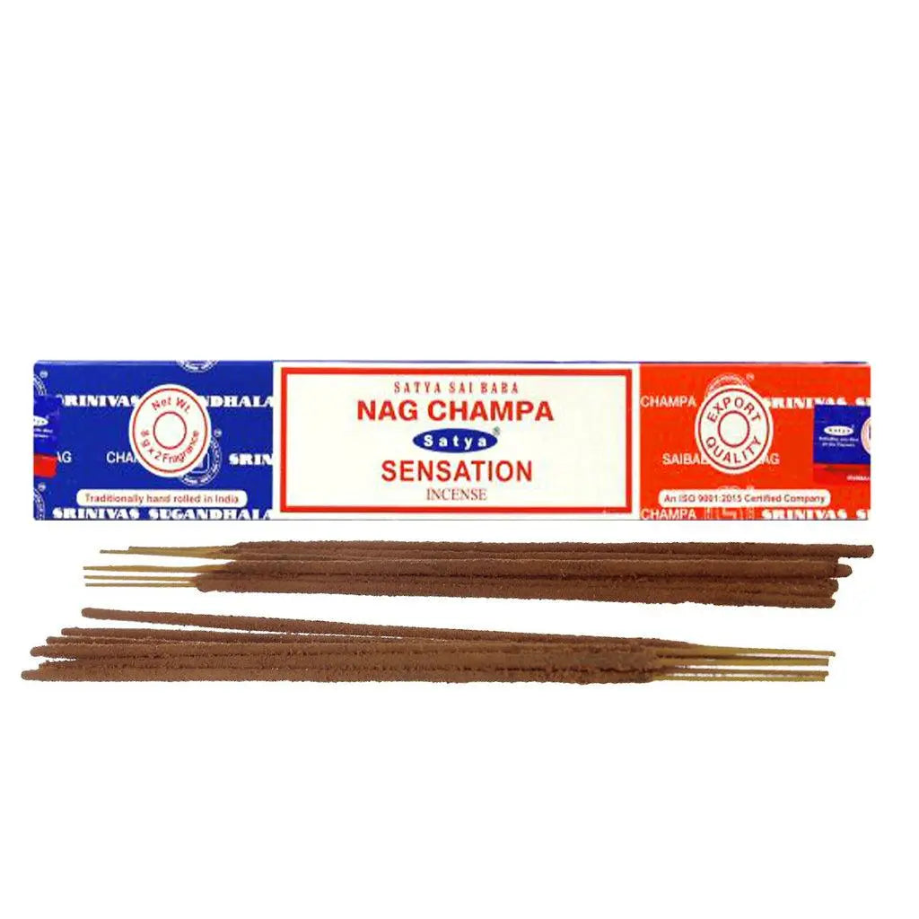 Satya Nag Champa Dual Incense Sticks 16g-SENSATION