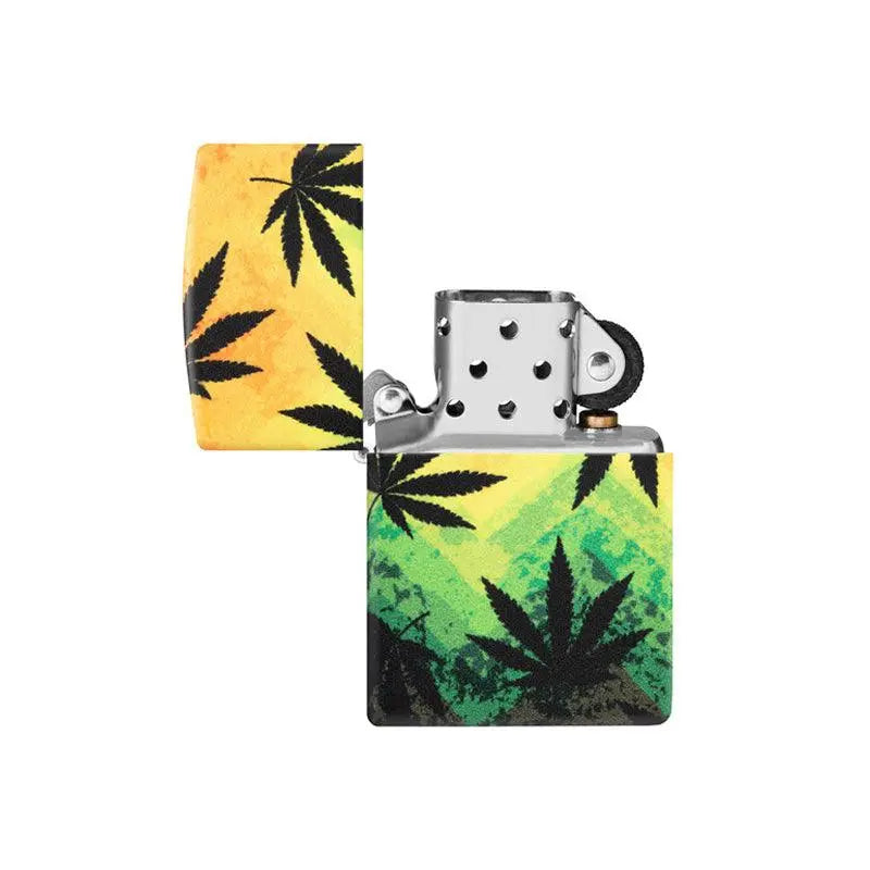 Zippo Cannabis Sunset Matte Lighter-